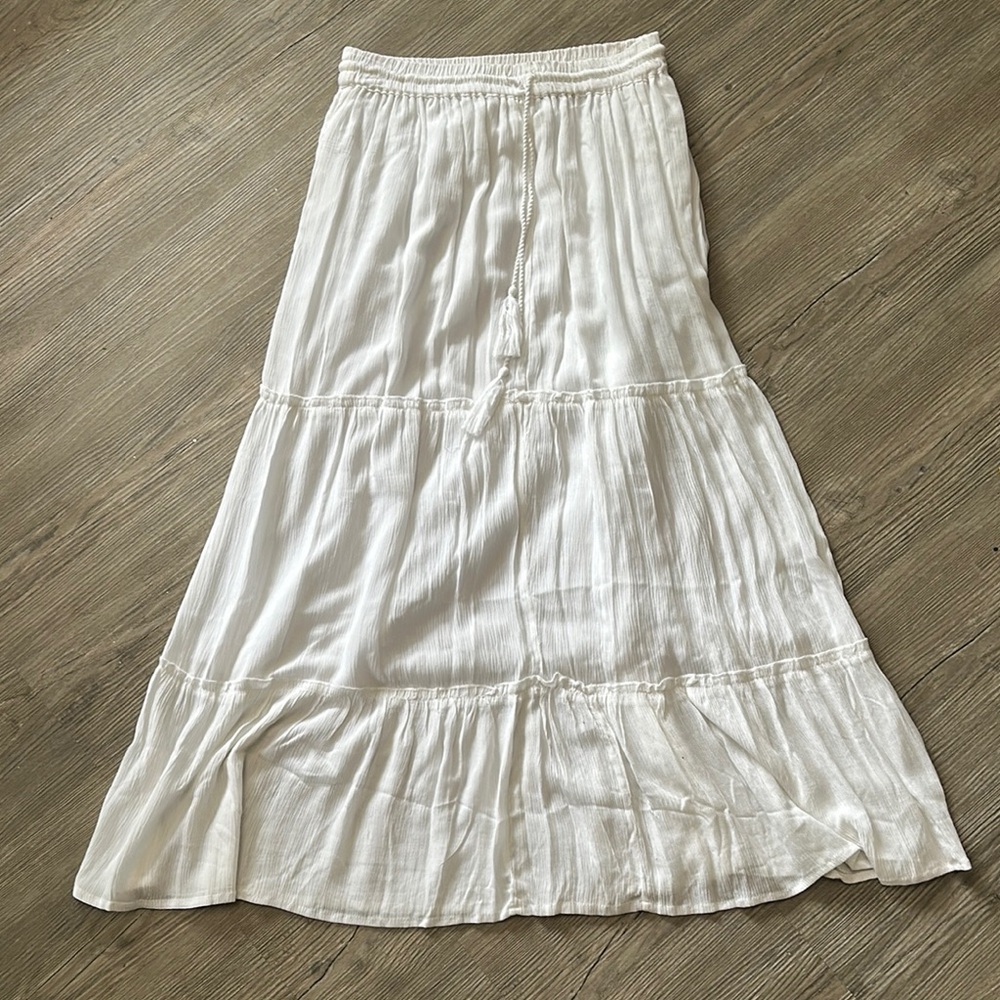 Elegant White Maxi Skirt